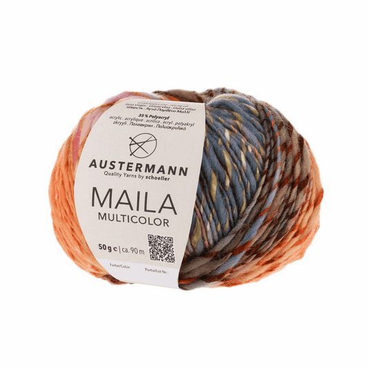 Austermann Maila Multicolor 50g, 90309, color rosewood 1