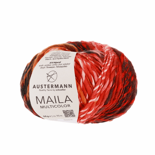 Austermann Maila Multicolor 50g, 90309, Farbe vulkan 2