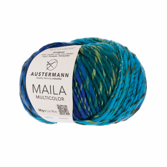 Austermann Maila Multicolor 50g, 90309, color lagoon 5