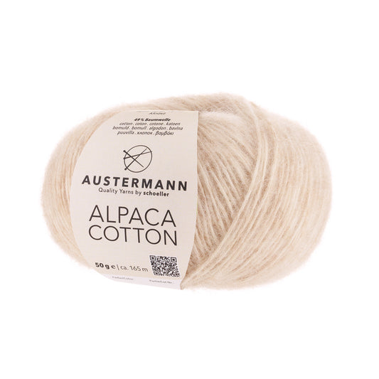 Alpaca Cotton 50g, 90310, Farbe creme 1