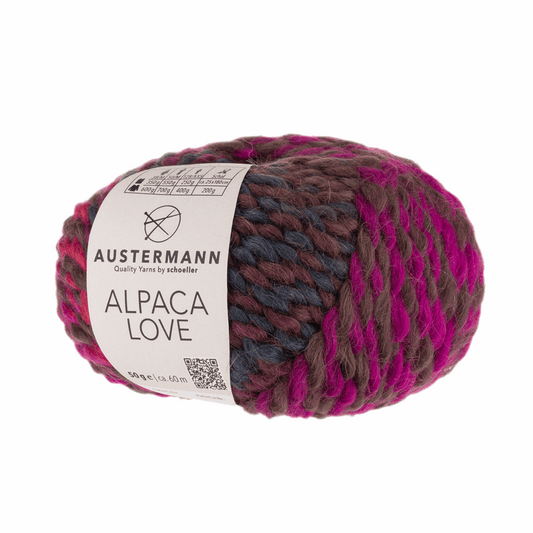 Austermann Alpaca Love 50g, 90312, color berry 5