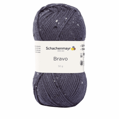 Bravo 50g, 90315, color 8372, gray blue tweed