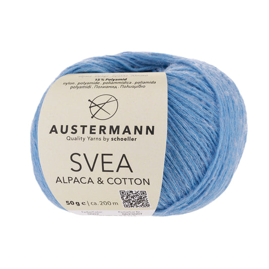 Svea Alpaca & Cotton 50g, 90316, Farbe 7, himmel