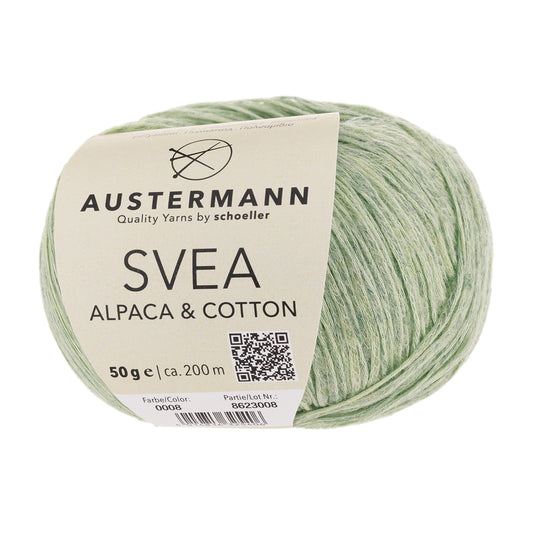Svea Alpaca &amp; Cotton 50g, 90316, colour 8, jade