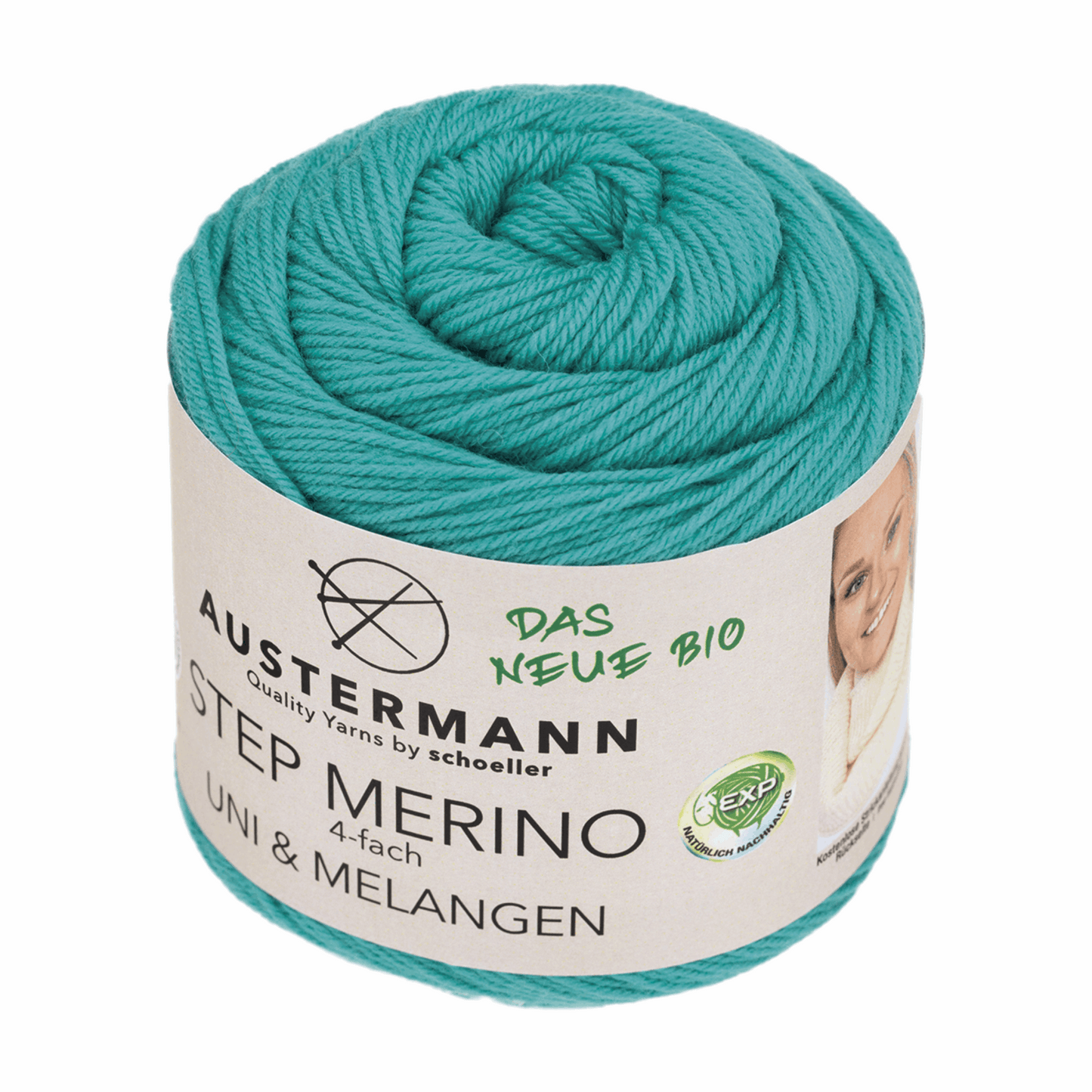 Gots Step Merino 4-ply 100g, 90317, color 1004, curacao