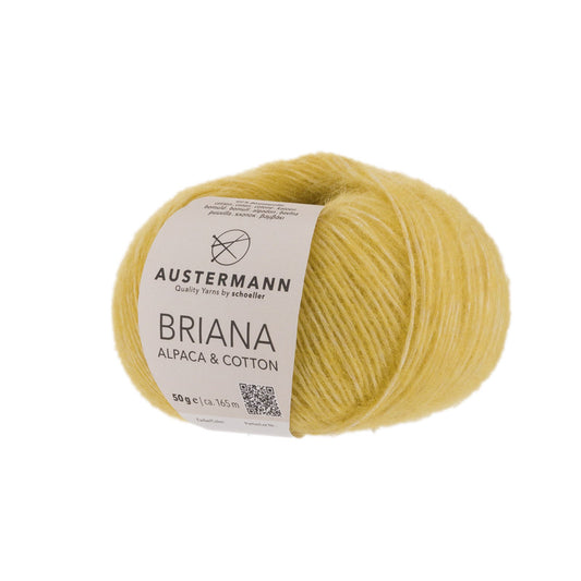 Briana Alpaca &amp; Cotton 50g, 90319, color yellow 1