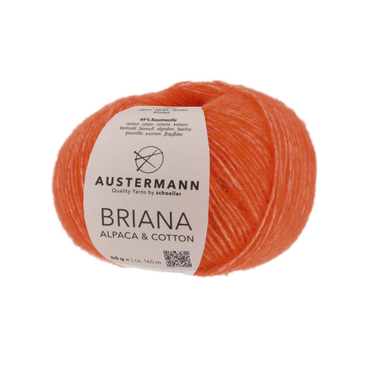 Briana Alpaca &amp; Cotton 50g, 90319, color orange 2
