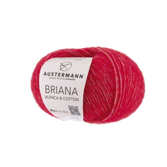 Briana Alpaca &amp; Cotton 50g, 90319, color red 3