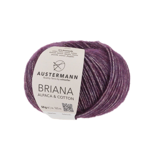 Briana Alpaca &amp; Cotton 50g, 90319, color blackberry 5