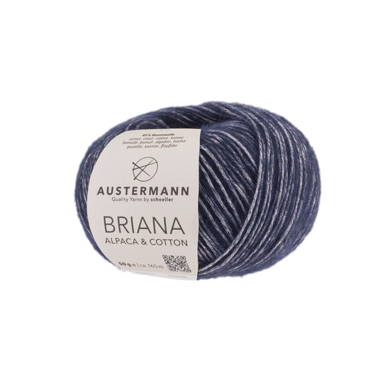 Briana Alpaca &amp; Cotton 50g, 90319, color navy 6