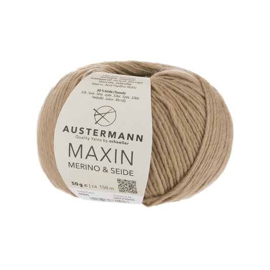 Maxin Merino & Seide 50g, 90320, Farbe camel 5