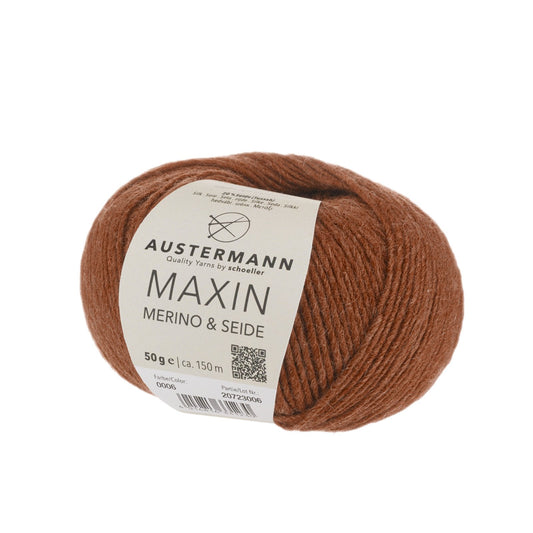 Maxin Merino & Seide 50g, 90320, Farbe zimt 6