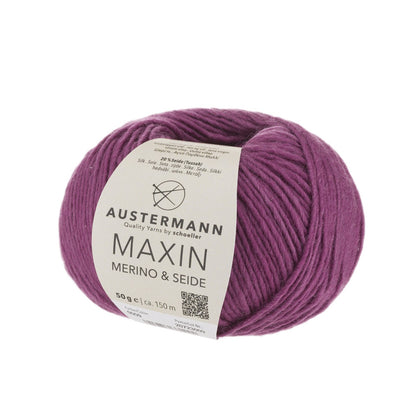 Maxin Merino & Seide 50g, 90320, Farbe beere 9