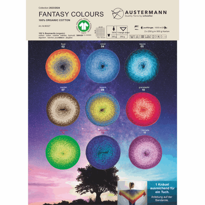 Fantasy colours 250g, 90327, Farbe 4, ozean