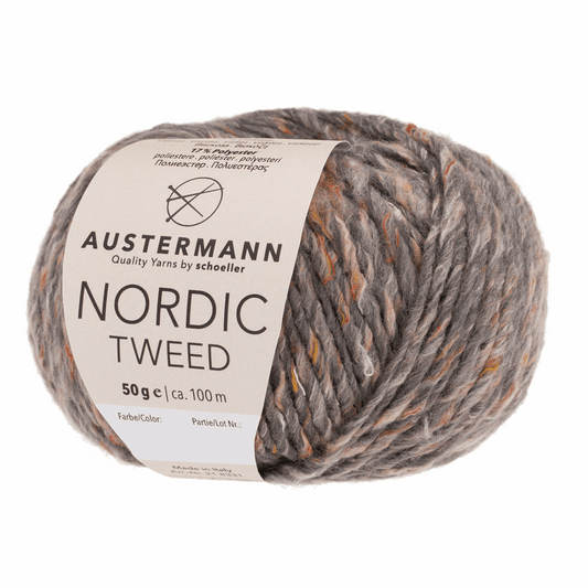 Nordic tweed 50g, 90331, Farbe 5, grau