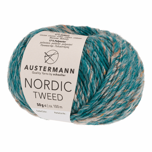 Nordic tweed 50g, 90331, color 9, lagoon
