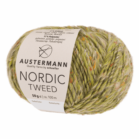 Nordic tweed 50g, 90331, Farbe 10, grün