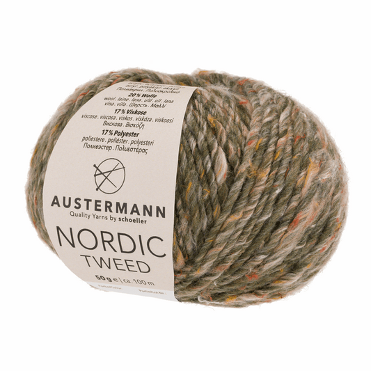 Nordic tweed 50g, 90331, Farbe 11, khaki