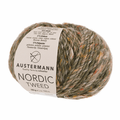 Nordic tweed 50g, 90331, color 11, khaki