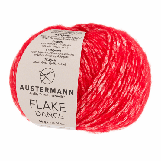 Flake Dance 50g, 90332, color 9, red