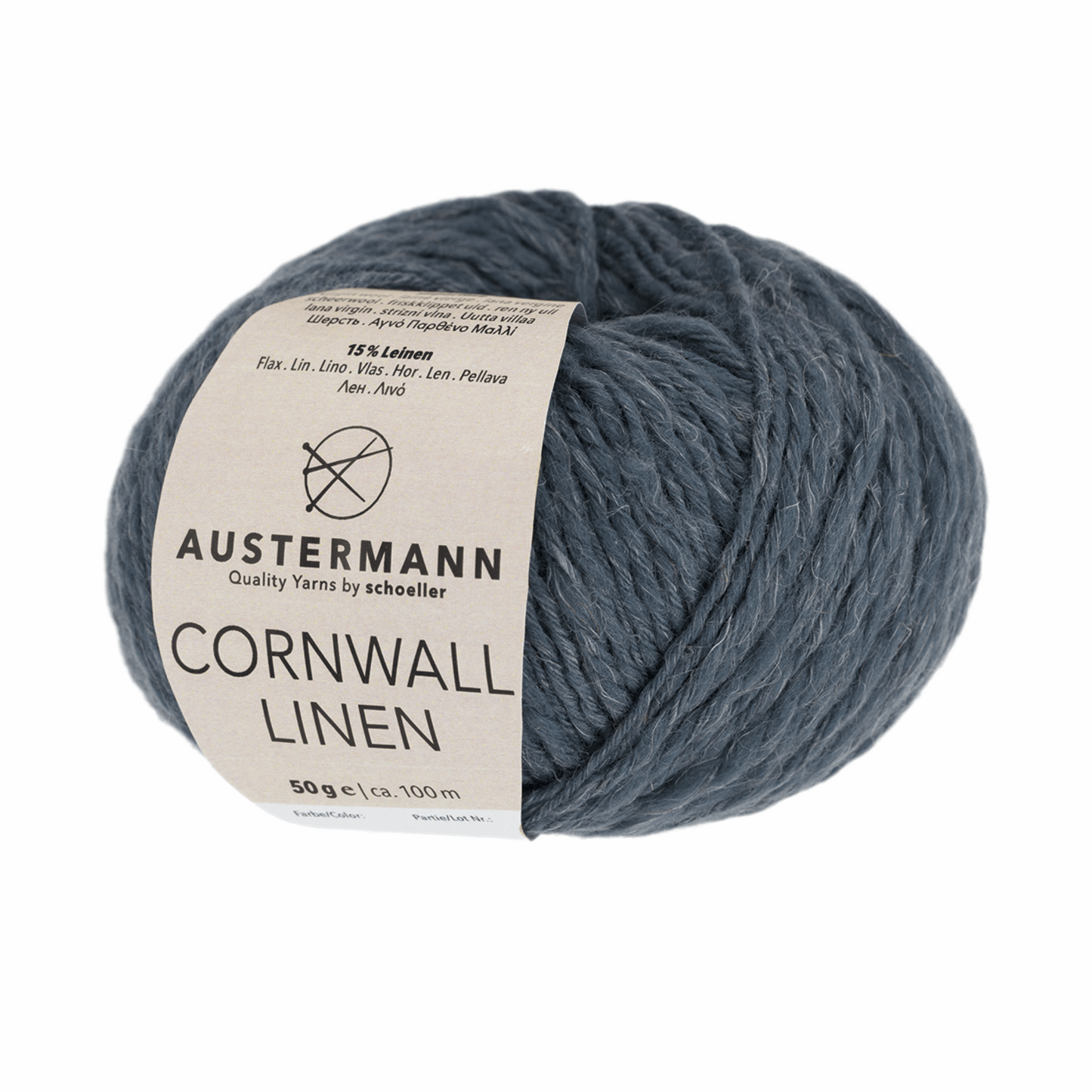 Cornwall Linen 50g, 90342, Farbe 4, blau