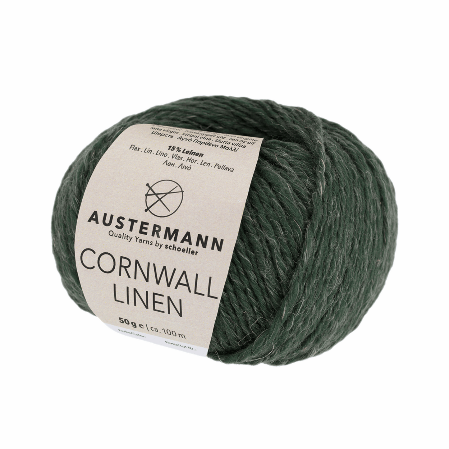 Cornwall Linen 50g, 90342, Farbe 8, tanne