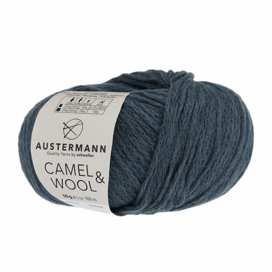 Camel &amp; Wool 50g, 90343, color 4, blue