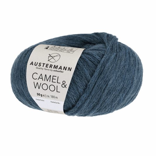 Camel &amp; Wool 50g, 90343, color 10, petrol