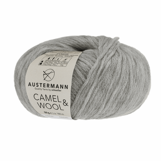 Camel &amp; Wool 50g, 90343, color 12, silver