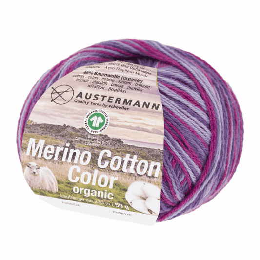 Gots merino Cotton col50g, 90348, Farbe 101, orchidee