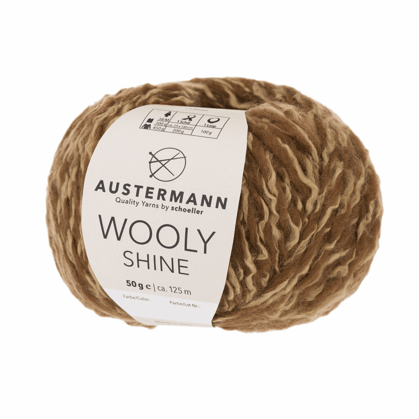 Wooly Shine 50g, 90351, Farbe 2, cognac
