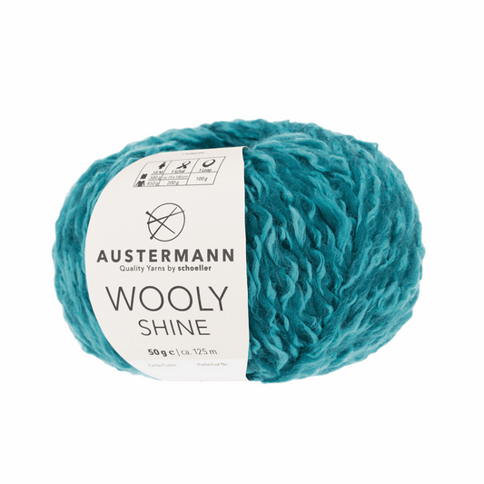 Wooly Shine 50g, 90351, color 7, petrol