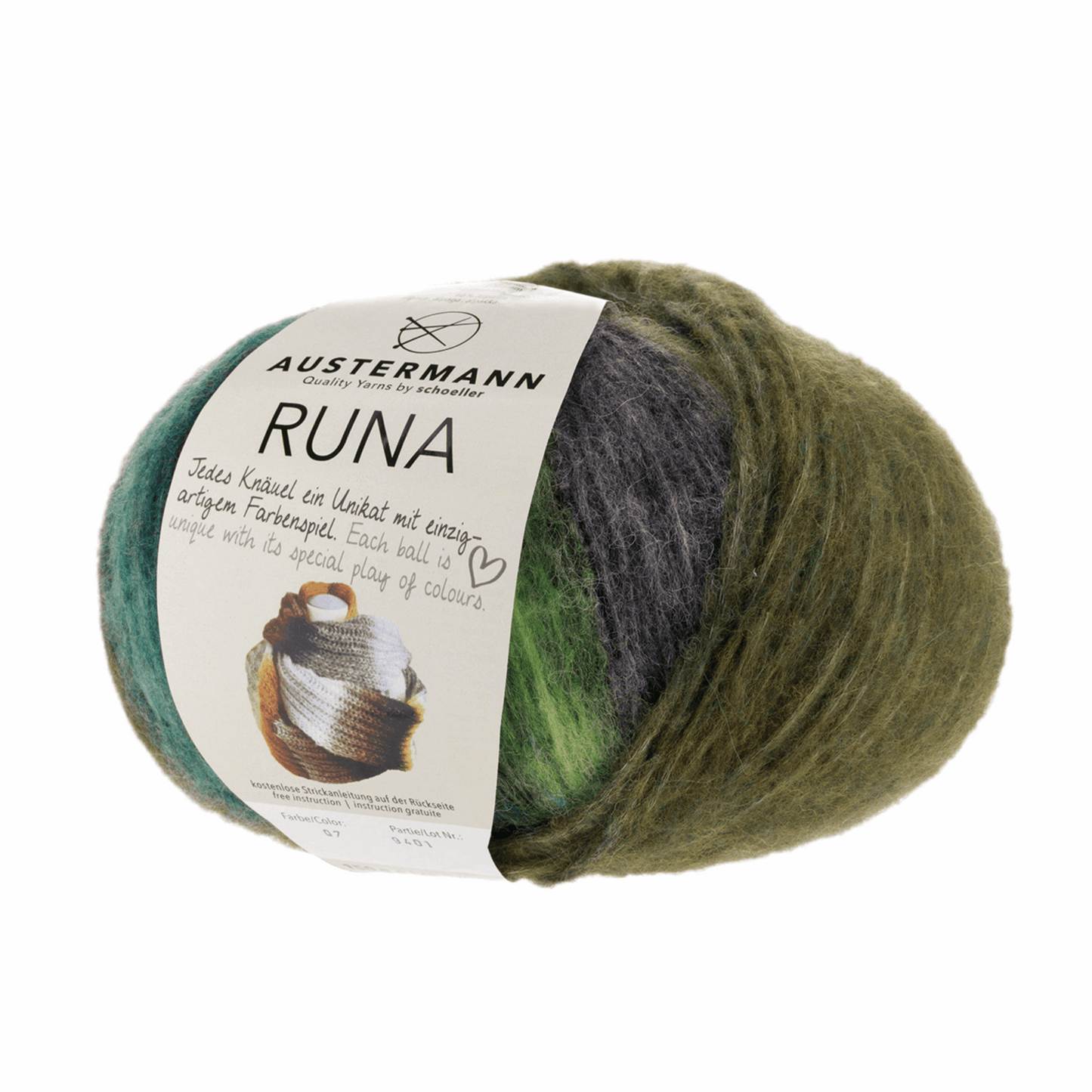 Runa 150g, 90352, color 7, forest