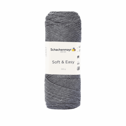 Soft &amp; Easy 100g, 90353, color 92, medium gray mottled