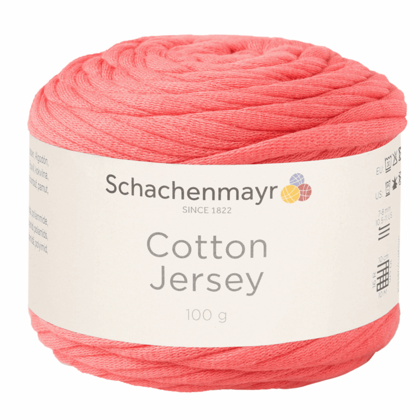 Cotton Jersey 100g, 90363, Farbe 32, weißrot