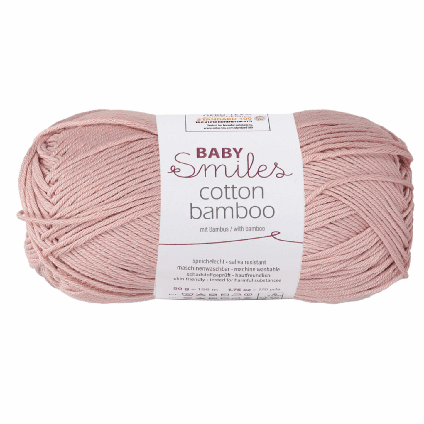 Cotton bamboo-Baby smiles, 90370, color 1038, old pink