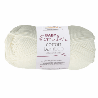 Cotton bamboo-Baby smiles, 90370, color 1002, natural