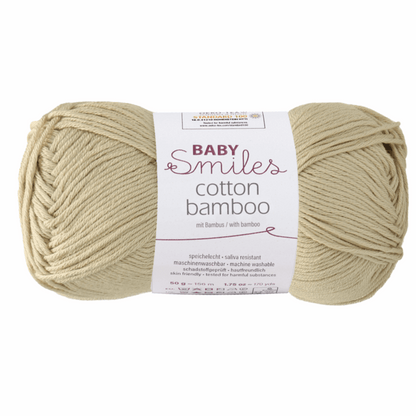 Cotton bamboo-Baby smiles, 90370, color 1003, sand