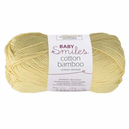 Cotton bamboo-Baby smiles, 90370, color 1021, vanilla