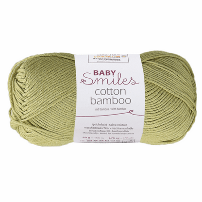 Cotton bamboo-Baby smiles, 90370, Farbe 1075, grashüpfer