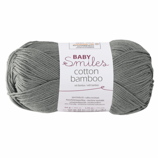 Cotton bamboo-Baby smiles, 90370, color 1098, anthracite
