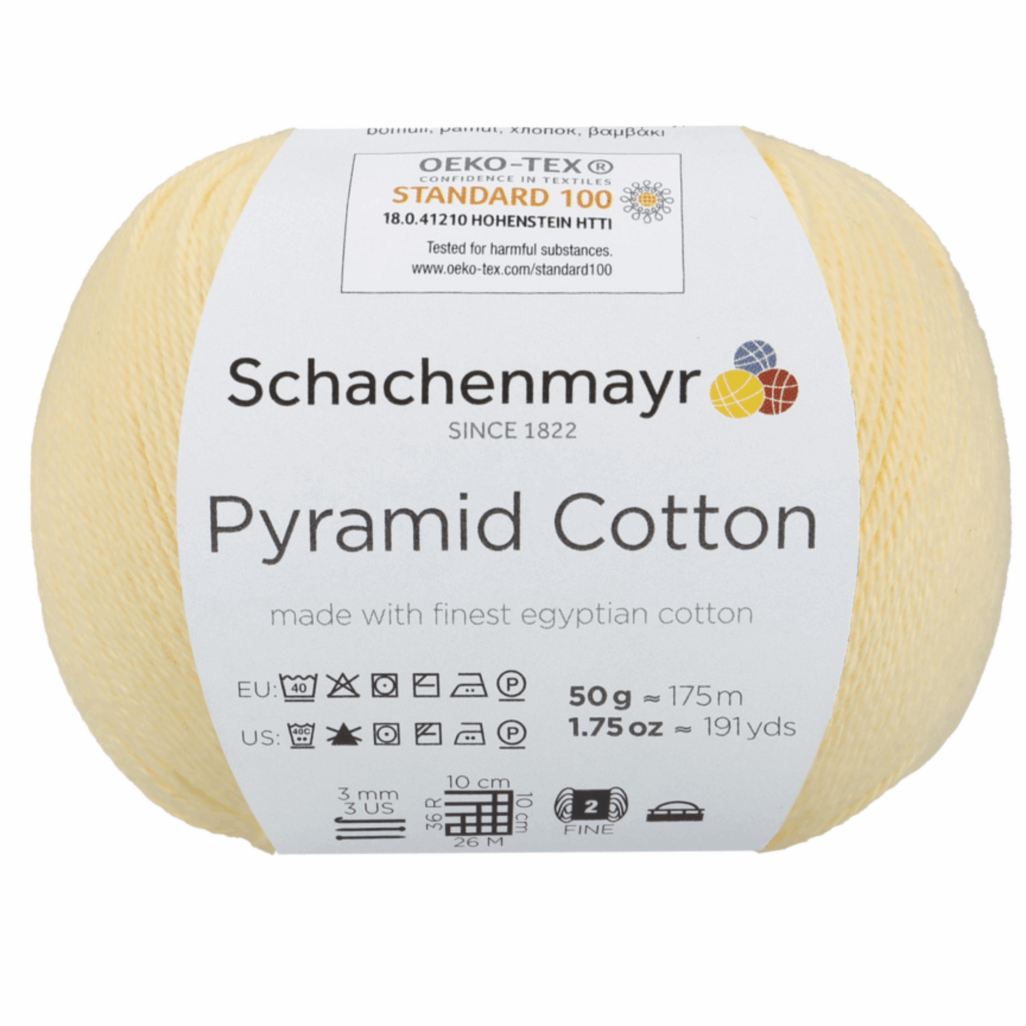 Pyramid Cotton 50g, 90400, Farbe 22, vanille