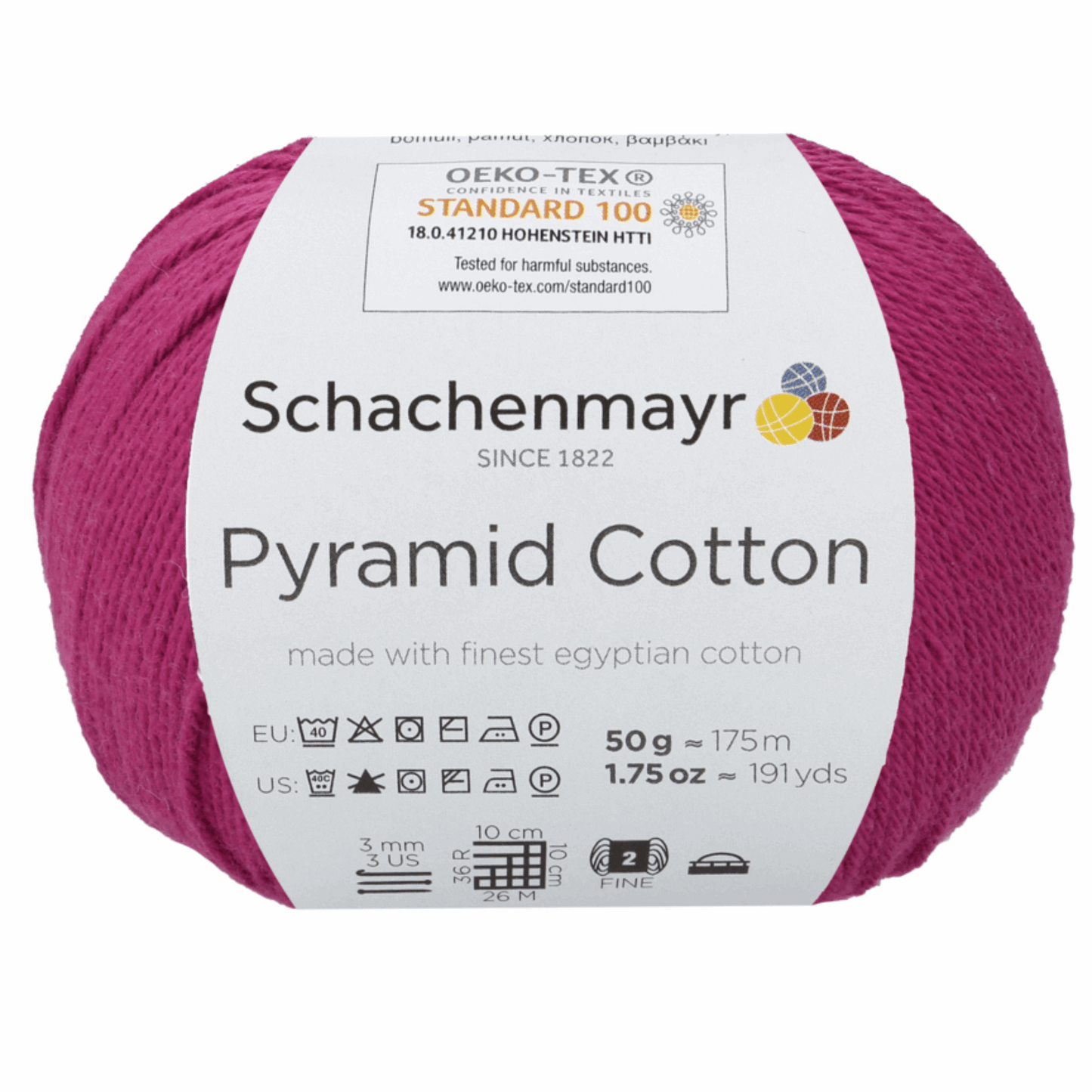 Pyramid Cotton 50g, 90400, color 36, orchid