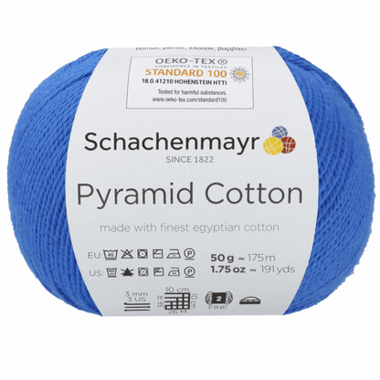 Pyramid Cotton 50g, 90400, color 51, azure