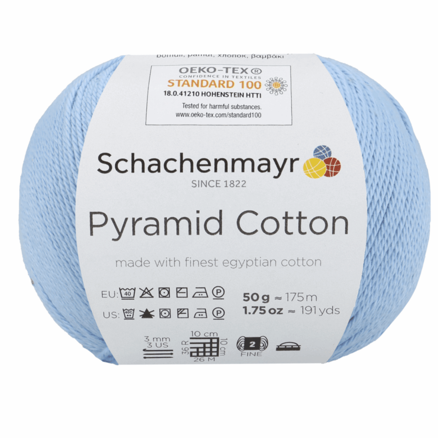 Pyramid Cotton 50g, 90400, Farbe 52, hellblau