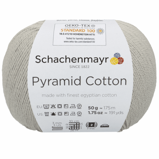 Pyramid Cotton 50g, 90400, color 90, silver