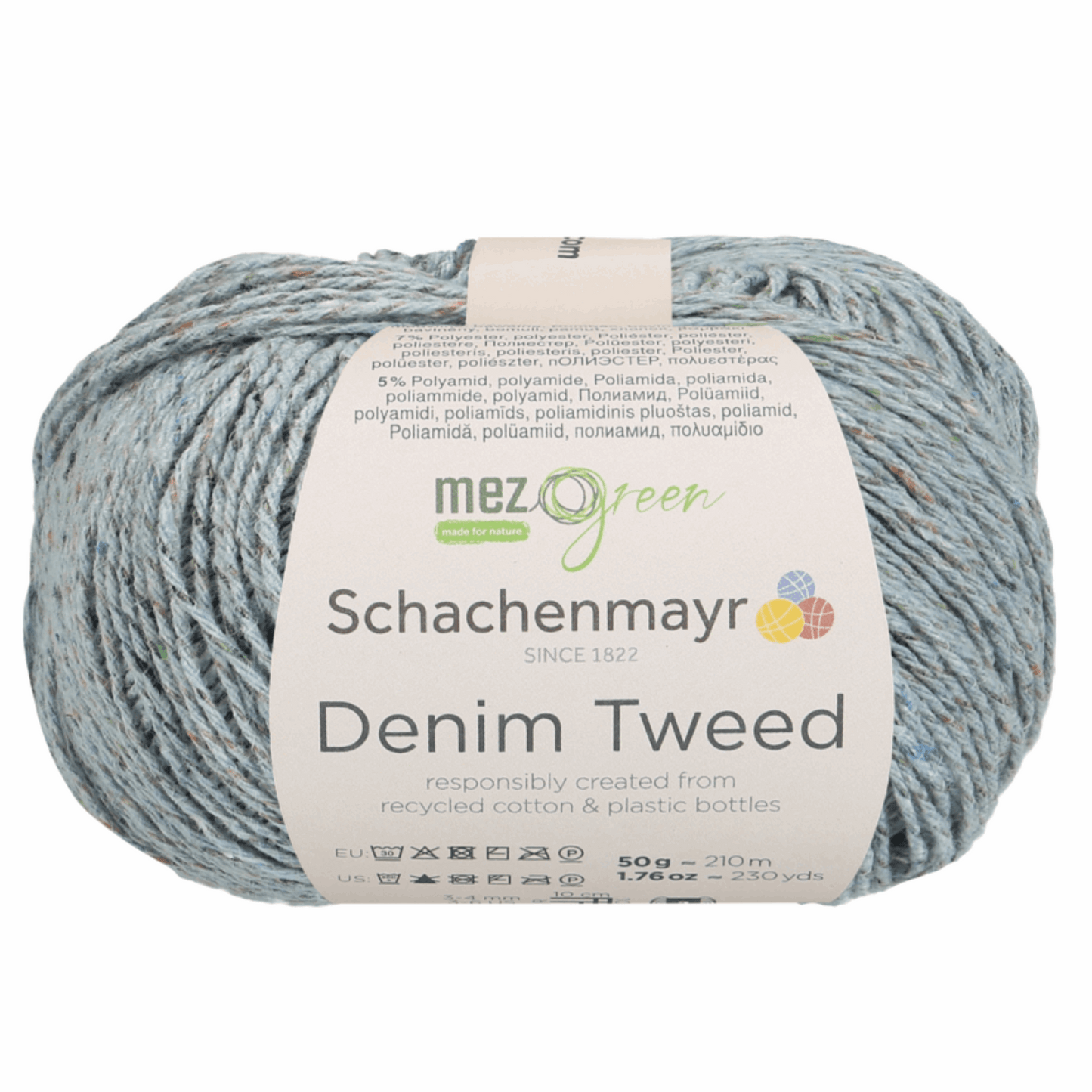 Schachenmayr Denim Tweed 50g, 90401, Farbe Eisblau 52