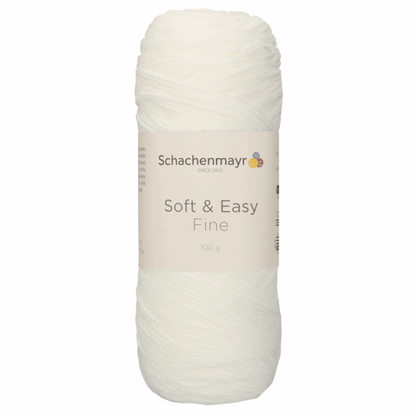 Schachenmayr Soft &amp; Easy Fine 100g, 90402, color white 1