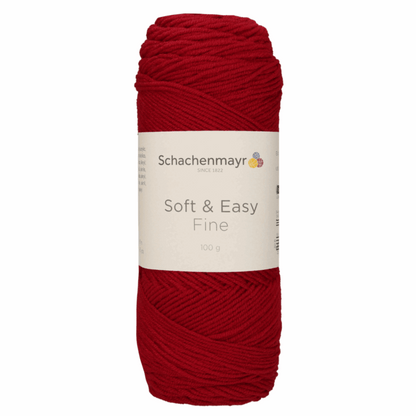 Schachenmayr Soft &amp; Easy Fine 100g, 90402, color red 30