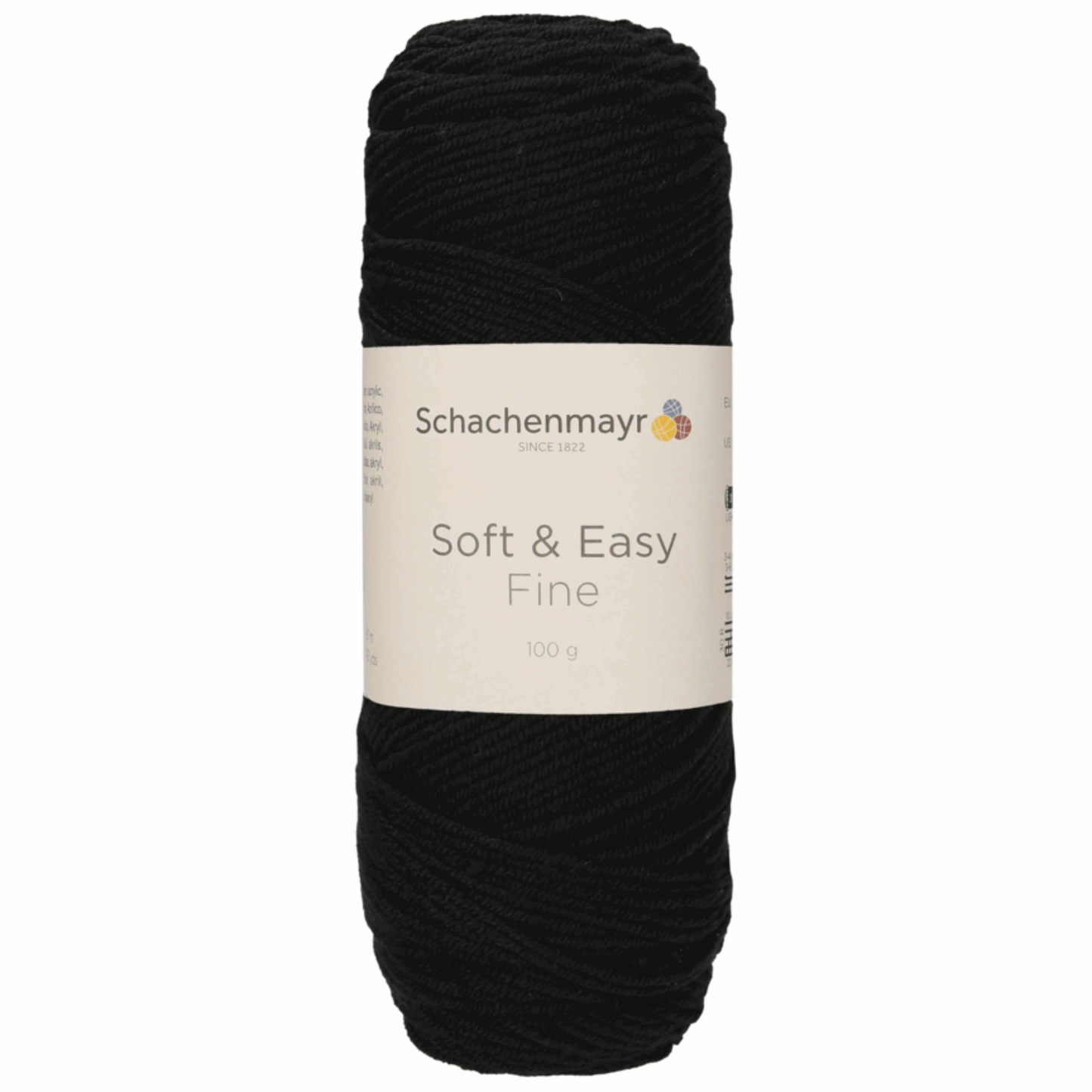 Schachenmayr Soft & Easy Fine 100g, 90402, Farbe Schwarz 99